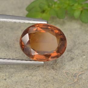 granate hessonita Naranja oscuro natural de 2.30 ct, Ovalada, VS-SI