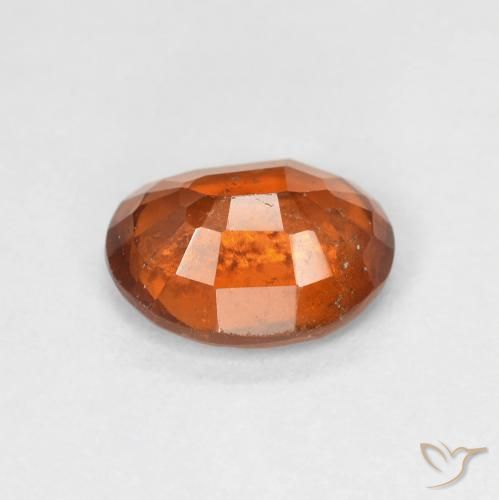 granate hessonita Naranja oscuro natural de 2.11 ct, Ovalada, VS-SI