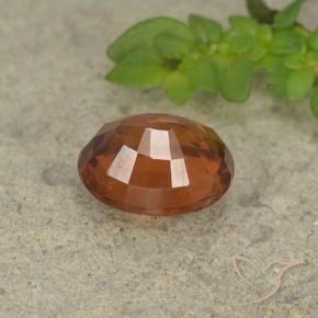 granate hessonita Naranja oscuro natural de 1.73 ct, Ovalada, VS-SI