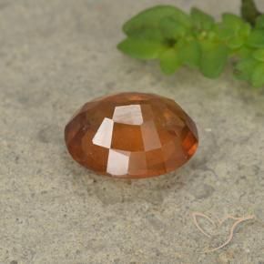granate hessonita Naranja oscuro natural de 2.05 ct, Ovalada, VS-SI