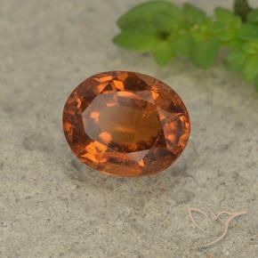granate hessonita Naranja oscuro natural de 2.12 ct, Ovalada, VS-SI