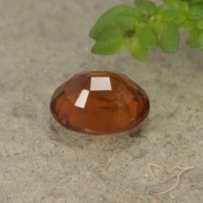 granate hessonita Naranja oscuro natural de 2.12 ct, Ovalada, VS-SI