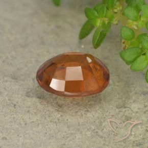 granate hessonita Naranja oscuro medio natural de 1.96 ct, Ovalada, VS-SI