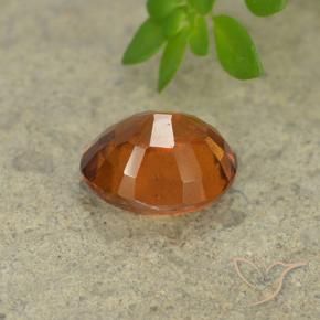 granate hessonita Naranja oscuro natural de 1.77 ct, Ovalada, VS