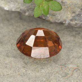 granate hessonita Naranja oscuro natural de 2.08 ct, Ovalada, VS