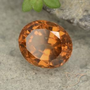 granate hessonita Naranja terroso natural de 1.79 ct, Ovalada, VS-SI