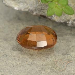 granate hessonita Naranja oscuro medio natural de 1.93 ct, Ovalada, VS
