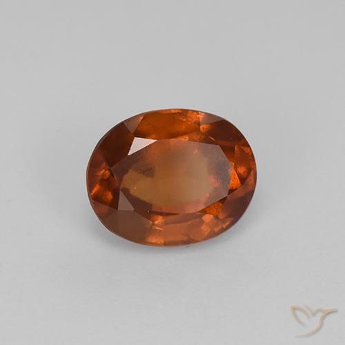 granate hessonita Naranja medio natural de 2.04 ct, Ovalada, VS