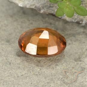 granate hessonita Naranja oscuro medio natural de 1.81 ct, Ovalada, VS