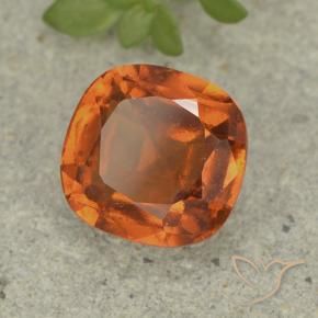 granate hessonita Naranja oscuro natural de 1.80 ct, Forma Cojín, VS-SI