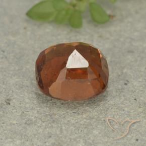 granate hessonita Naranja oscuro medio natural de 1.86 ct, Forma Cojín, VS-SI