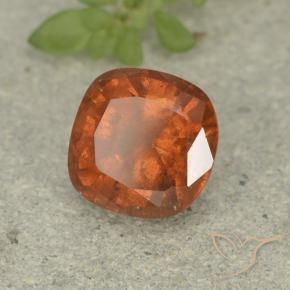 granate hessonita Naranja medio natural de 1.74 ct, Forma Cojín, VS-SI
