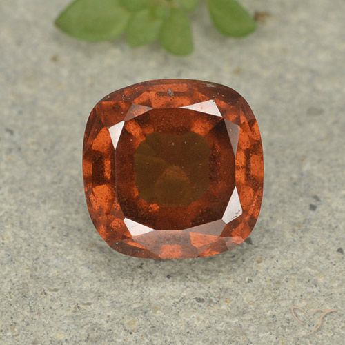 1.87ct Natural Ámbar naranja granate hessonita, Forma Cojín, VS