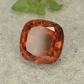 granate hessonita Ámbar naranja natural de 1.87 ct, Forma Cojín, VS