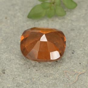 granate hessonita Naranja medio natural de 1.60 ct, Forma Cojín, VS-SI