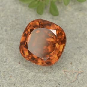granate hessonita Naranja medio natural de 1.80 ct, Forma Cojín, VS-SI