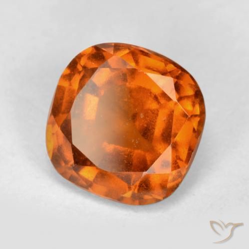 granate hessonita Naranja medio natural de 1.79 ct, Forma Cojín, VS