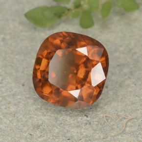 granate hessonita Ámbar naranja natural de 1.75 ct, Forma Cojín, VS