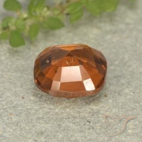 granate hessonita Naranja oscuro medio natural de 1.94 ct, Forma Cojín, VS