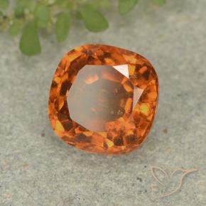 granate hessonita Naranja amarillento natural de 1.88 ct, Forma Cojín, VS-SI