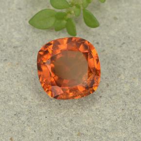 granate hessonita Naranja natural de 1.54 ct, Corte Cojín, VS-SI
