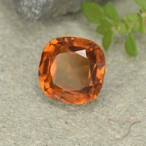 granate hessonita Naranja amarillento natural de 1.95 ct, Forma Cojín, VS