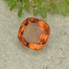 granate hessonita Naranja medio natural de 1.78 ct, Forma Cojín, VVS-VS