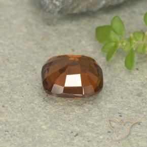 granate hessonita Naranja oscuro natural de 1.60 ct, Forma Cojín, VS