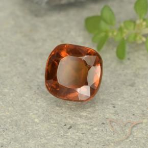 granate hessonita Naranja oscuro medio natural de 1.81 ct, Forma Cojín, VVS-VS