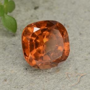 granate hessonita Ámbar naranja natural de 1.80 ct, Forma Cojín, VS