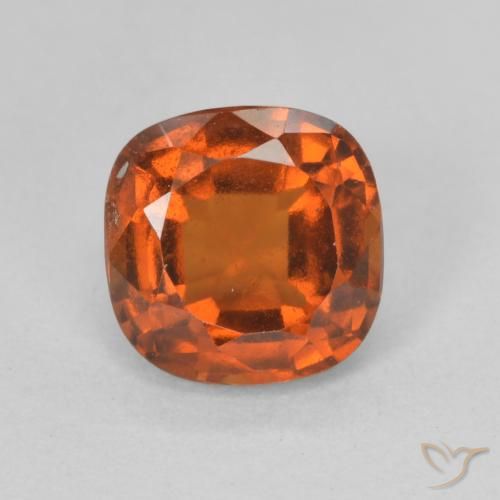 1.93ct Natural Naranja rojizo granate hessonita, Forma Cojín, VS