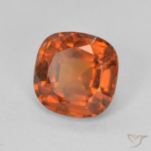 granate hessonita Naranja rojizo natural de 1.93 ct, Forma Cojín, VS