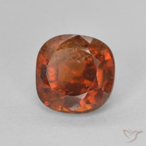 1.92ct Natural Naranja fuego granate hessonita, Forma Cojín, VS-SI