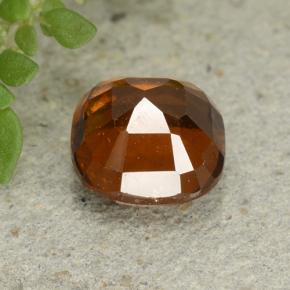 Granate hessonita naranja natural de 1,95 ct, corte cojín, VVS-VS