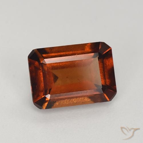 granate hessonita Naranja oscuro natural de 2.56 ct, Corte Octágono / Esmeralda, VS