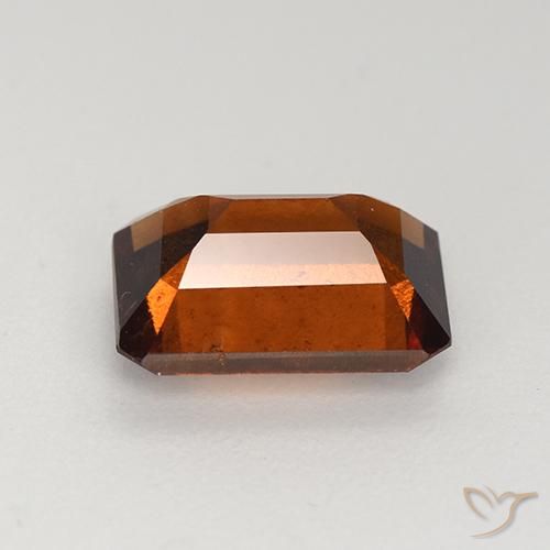 granate hessonita Naranja oscuro natural de 2.56 ct, Corte Octágono / Esmeralda, VS
