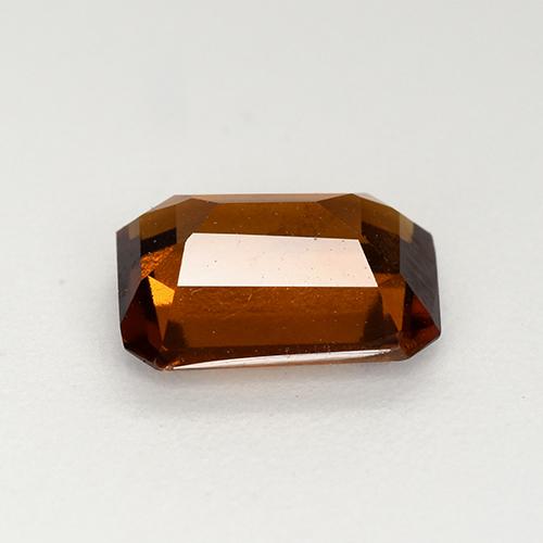 Granate hessonita naranja natural de 2,23 ct, corte esmeralda, VVS-VS