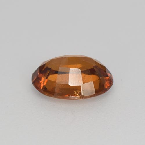 Granate hessonita naranja natural de 1,27 ct, corte óvalo, VS