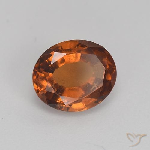 granate hessonita Marrón naranja natural de 1.86 ct, Ovalada, VS-SI