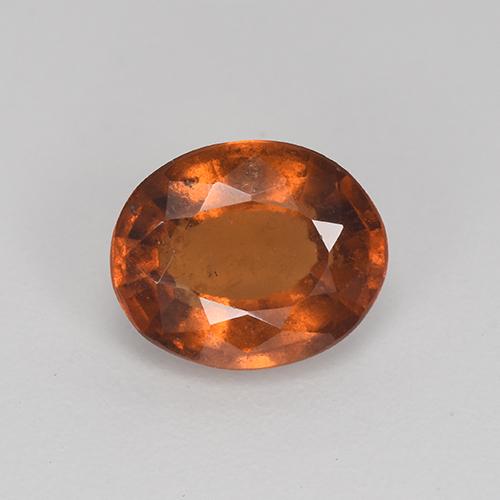 Granate hessonita marrón natural de 2,26 ct, corte óvalo, VS-SI