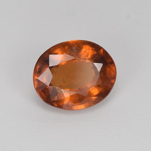 Granate hessonita marrón natural de 2,26 ct, corte óvalo, VS-SI