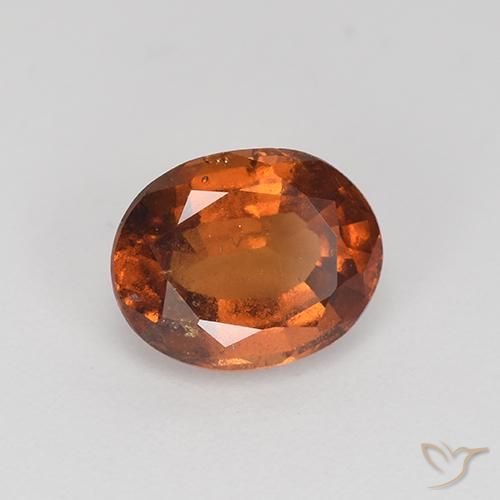 granate hessonita Marrón cálido natural de 2.20 ct, Corte Óvalo, VS-SI
