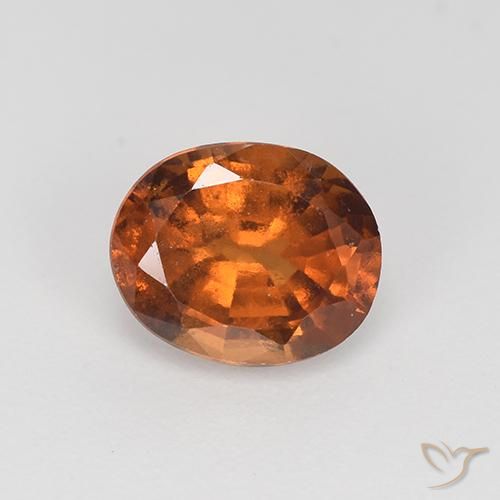 1.86ct Natural Marrón medio Granate Hessonita, Ovalada, VS-SI