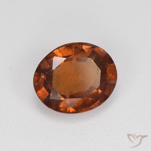 granate hessonita Marrón naranja natural de 2.00 ct, Ovalada, VS-SI
