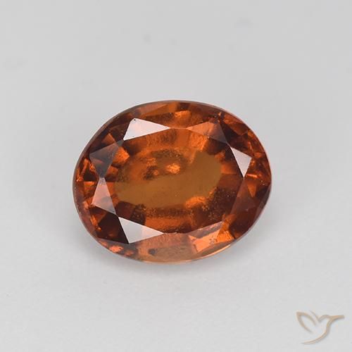2.55ct Natural Marrón medio Granate Hessonita, Ovalada, VS-SI