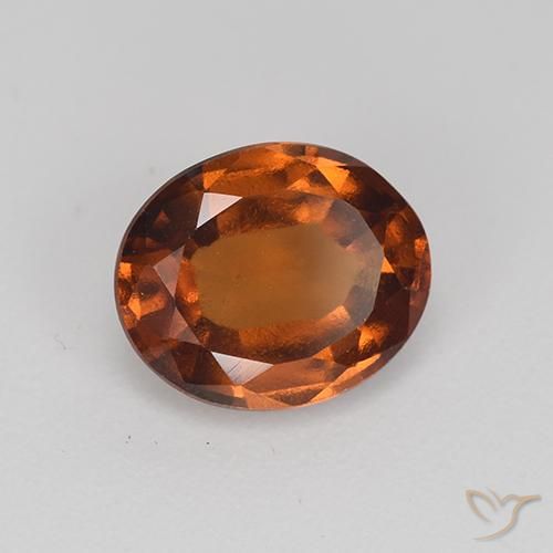 granate hessonita Marrón cálido natural de 2.12 ct, Ovalada, VS