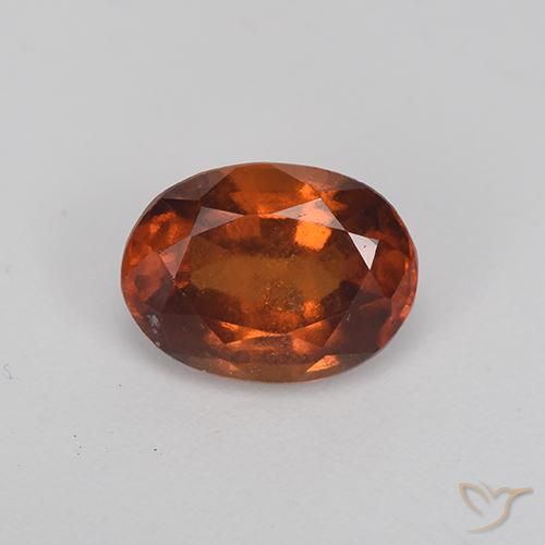 1.92ct Natural Marrón jengibre Granate Hessonita, Ovalada, VS-SI