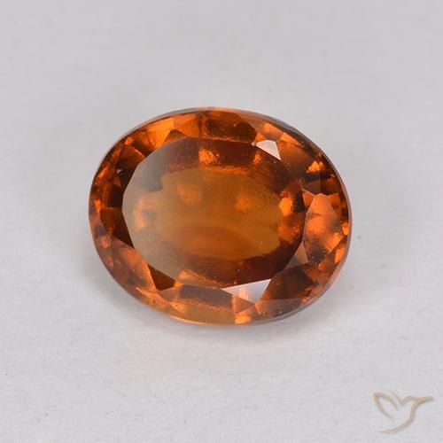 granate hessonita Marrón naranja natural de 2.16 ct, Ovalada, VS