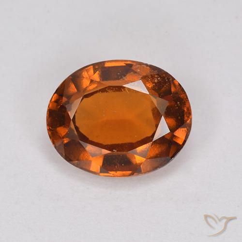 1.94ct Natural Naranja oscuro Granate Hessonita, Ovalada, VS-SI