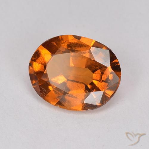 granate hessonita Naranja oscuro medio natural de 1.78 ct, Ovalada, VS-SI